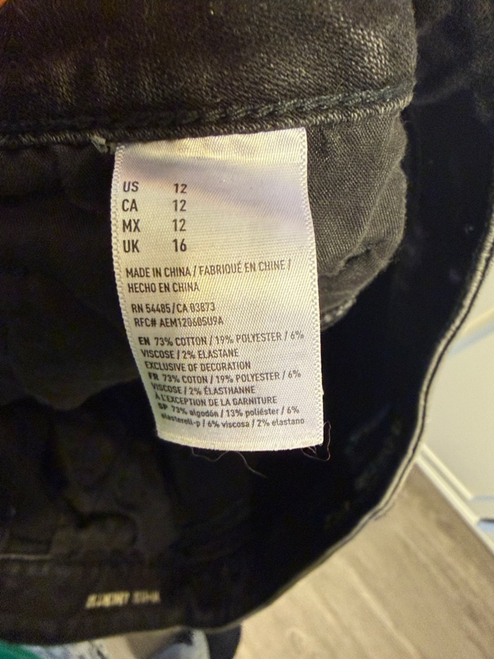 American Eagle Outfitters Black High Rise Lace-Trim Denim Shorts - Picture 4 of 7